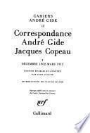 Correspondance André Gide Jacques Copeau: Décembre 1902