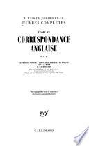 Correspondance anglaise