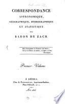 Correspondance astronomique, géographique, hydrographique et statistique