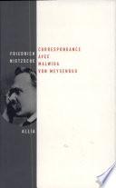 Correspondance avec Malwida von Meysenbug