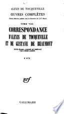 Correspondance d'Alexis de Tocqueville et de Gustave de Beaumont