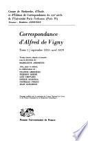 Correspondance d'Alfred de Vigny: septembre 1835-avril 1839