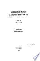 Correspondance d'Eugène Fromentin: 1859-1876