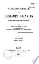 Correspondance de Benjamin Franklin