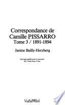 Correspondance de Camille Pissarro: 1891-1894