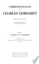 Correspondance de Charles Gerhardt