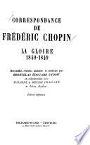 Correspondance de Frédéric Chopin