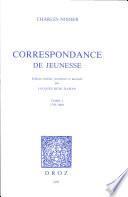 Correspondance de jeunesse