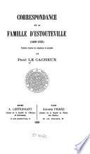 Correspondance de la famille d'Estouteville (1460-1535)