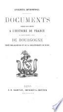 Correspondance de la mairie de Dijon