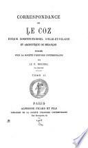 Correspondance de Le Coz