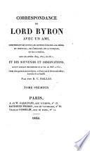 Correspondance de Lord Byron Avec un ami