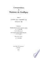 Correspondance de Madame de Graffigny: 23. octobre 1744-10 septembre 1745