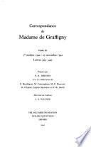 Correspondance de Madame de Graffigny: janvier 1744