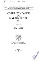 Correspondance de Martin Bucer: Jusqu'en 1524