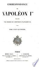 Correspondance de Napoléon Ier