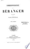Correspondance de P.-J. de Béranger