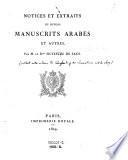 Correspondance des Samaritains de Naplouse, pendant les annees 1808 et suivantes