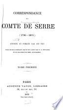 Correspondance du comte de Serre (1796-1824)