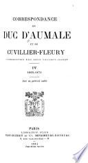Correspondance du duc d'Aumale et de Cuvillier-Fleury