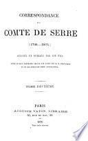 Correspondance du François Hercule de Serre, (1796 - 1824)0