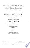 Correspondance du nonce Giovanni-Francesco Guidi di Bagno (1621-1627]