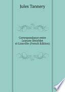 Correspondance entre Lejeune Dirichlet et Liouville