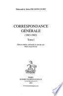 Correspondance générale: 1843-1862