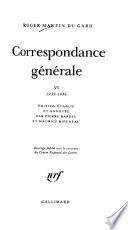Correspondance générale: 1933-1936