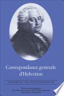 Correspondance générale d'Helvétius, Volume III