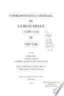Correspondance générale de La Beaumelle, 1726-1773: 1747-1749