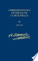 Correspondance générale de La Beaumelle, 1726-1773: août 1749 - fevrier 1751