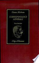 Correspondance Generale