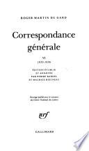 Correspondance générale