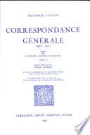 Correspondance générale