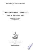 Correspondance générale