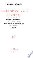 Correspondance générale