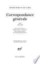Correspondance générale