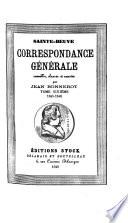 Correspondance générale, recueillie, classée et annotée par Jean Bonnerot