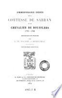 Correspondance inédite de la Comtesse de Sabran et du Chevalier de Boufflers