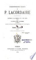 Correspondance inédite