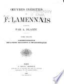 Correspondance. Mélanges religieux et philosophiques