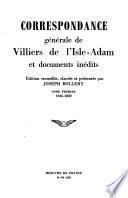 Correspondence générale, et documents inédits