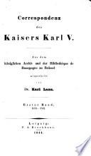 Correspondenz des Kaisers Karl V