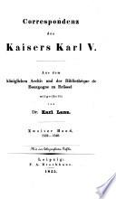 Correspondenz des Kaisers Karl V.