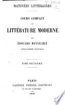 Cours complet de littérature moderne