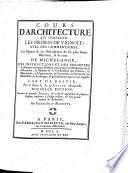 Cours D'Architecture qui Comprend Les Ordres De Vignole