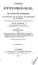 Cours d'Entomologie, ou de l'histoire naturelle des insectes, etc. Année V.