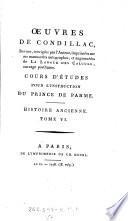 Cours d'études pour l'instruction du Prince de Parme. Histoire ancienne, Tome VI.