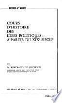 Cours d'histoire des idées politiques à partir du XIXe siècle ...